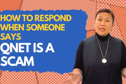 how to respond when someone says qnet scam with miss malou